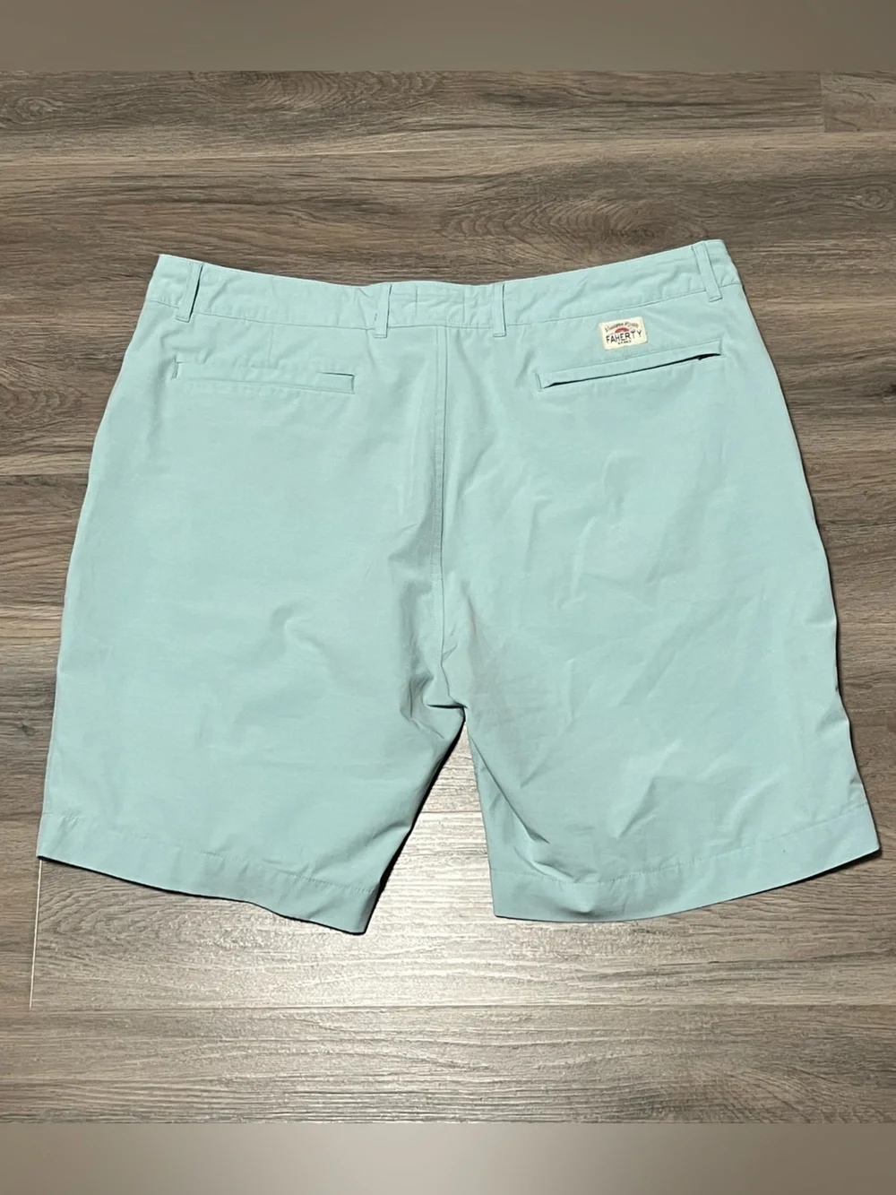 Faherty Men's 36 All Day Shorts Blue Chino Stretch Drawstring Performance 9